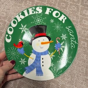 Royal Norfolk cookies for Santa ceramic plate